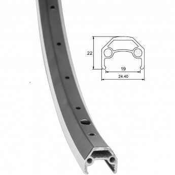 Обод 26" (ЖВМЗ) 36Н двойной, чёрный с проточкой