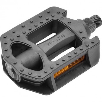 Педали FP-820B, ось 9/16" со светоотражателями, пластиковые чёрные Педали FP-820B, ось 9/16" со светоотражателями, пластиковые чёрные
