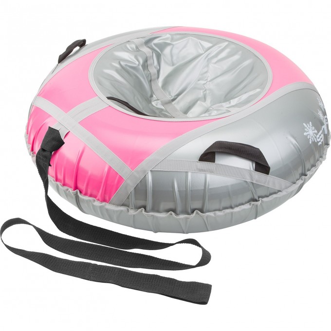 Санки надувные STELS D110см, розово-серые 710127