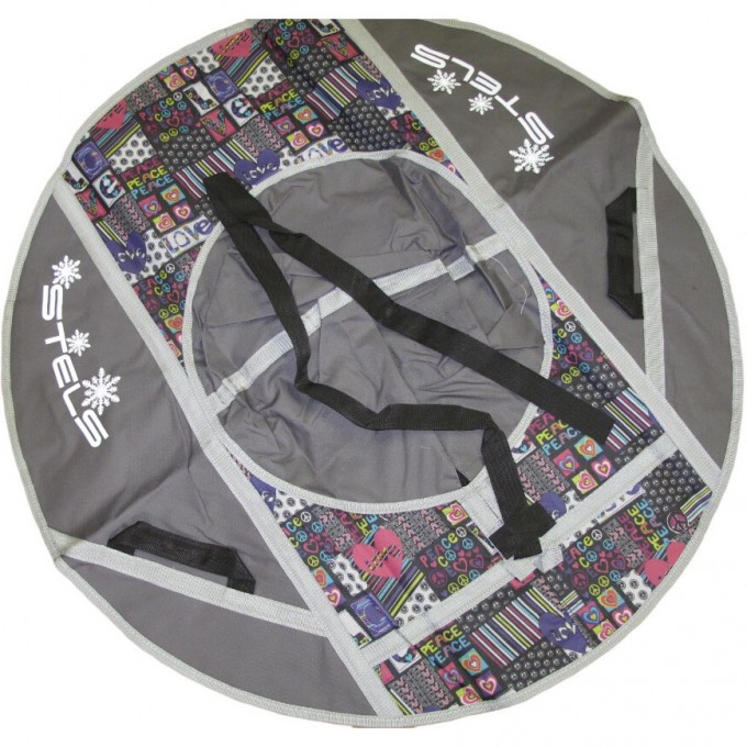 Санки надувные STELS D110см, серые 710053