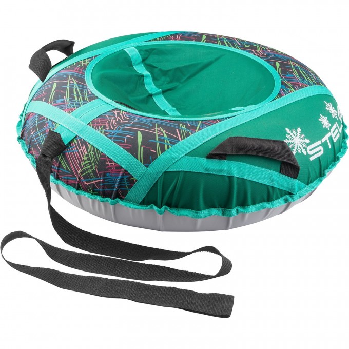 Санки надувные STELS D110см, зелёные 710054