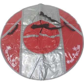 Санки надувные (тюбинг) STELS 110 см тент без камеры СН040.110, серый/красный-серый