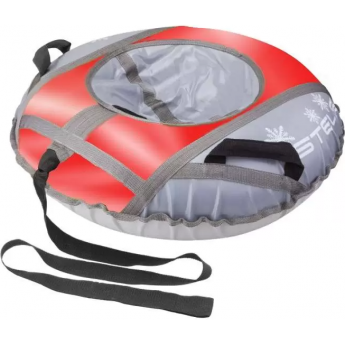 Санки надувные (тюбинг) STELS 110 см тент с камерой, красный/серый