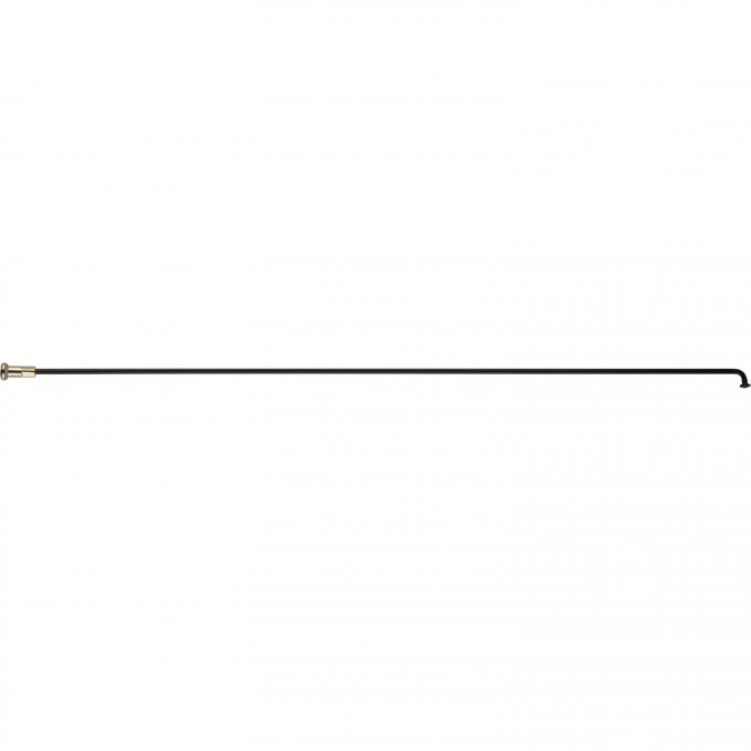 Спица с латунным ниппелем 254 мм, стальная чёрная 490114