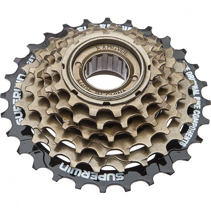 Трещотка KFW-664 SUPERWIN, (14-28 зубьев) 6 скоростей, чёрно-коричневая 520091