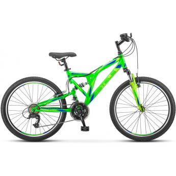 Велосипед STELS Mustang 24" V V020 зеленый/черный (LU085328), рама 16", 2023