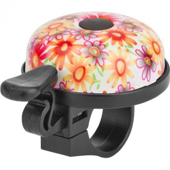 Звонок 16R-05 "Цветы" чёрно-розовый